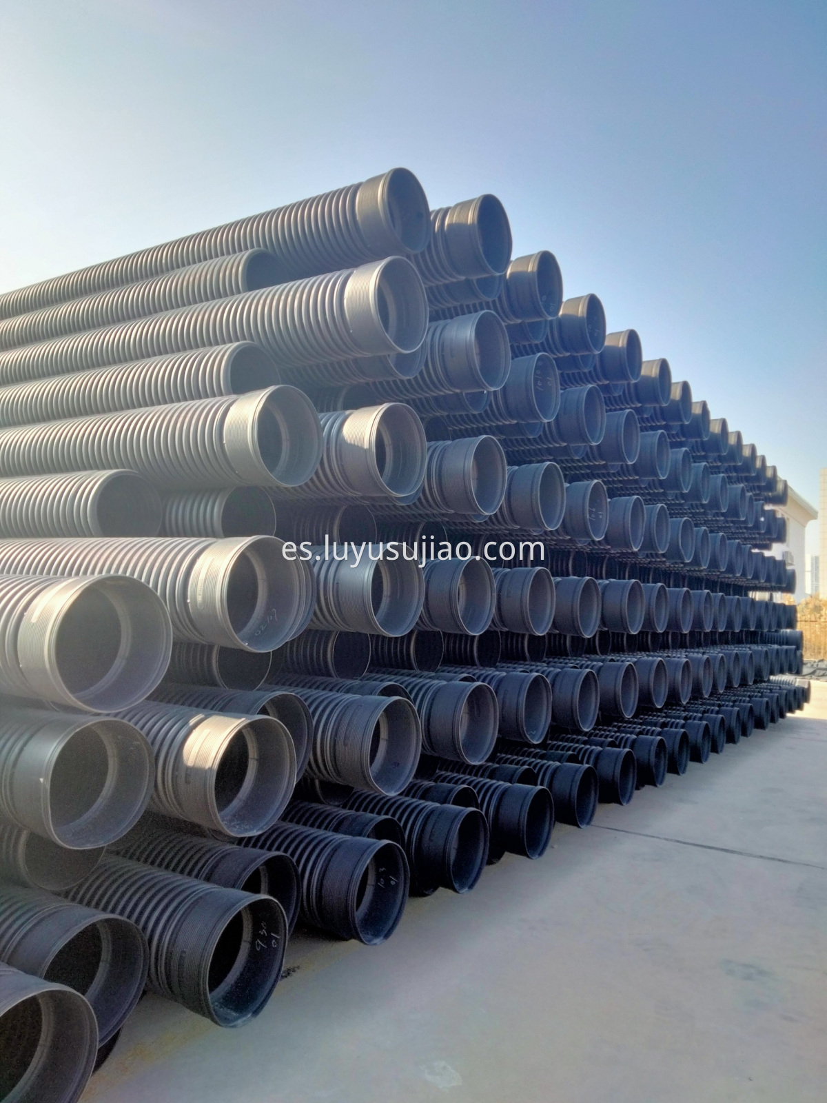Tubería corrugada de HDPE para alcantarillado HDPE Corrugated Pipe for Sewerage